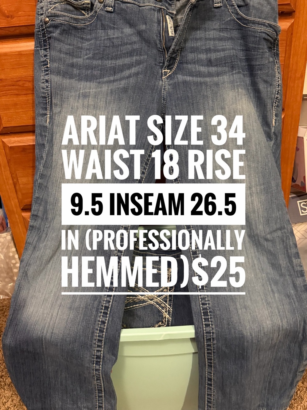 Ariat Women's Faded Blue Boot Cut Jeans